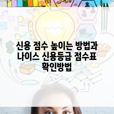 신용 점수 높이는 방법과 나이스 신용등급 점수표 확인방법