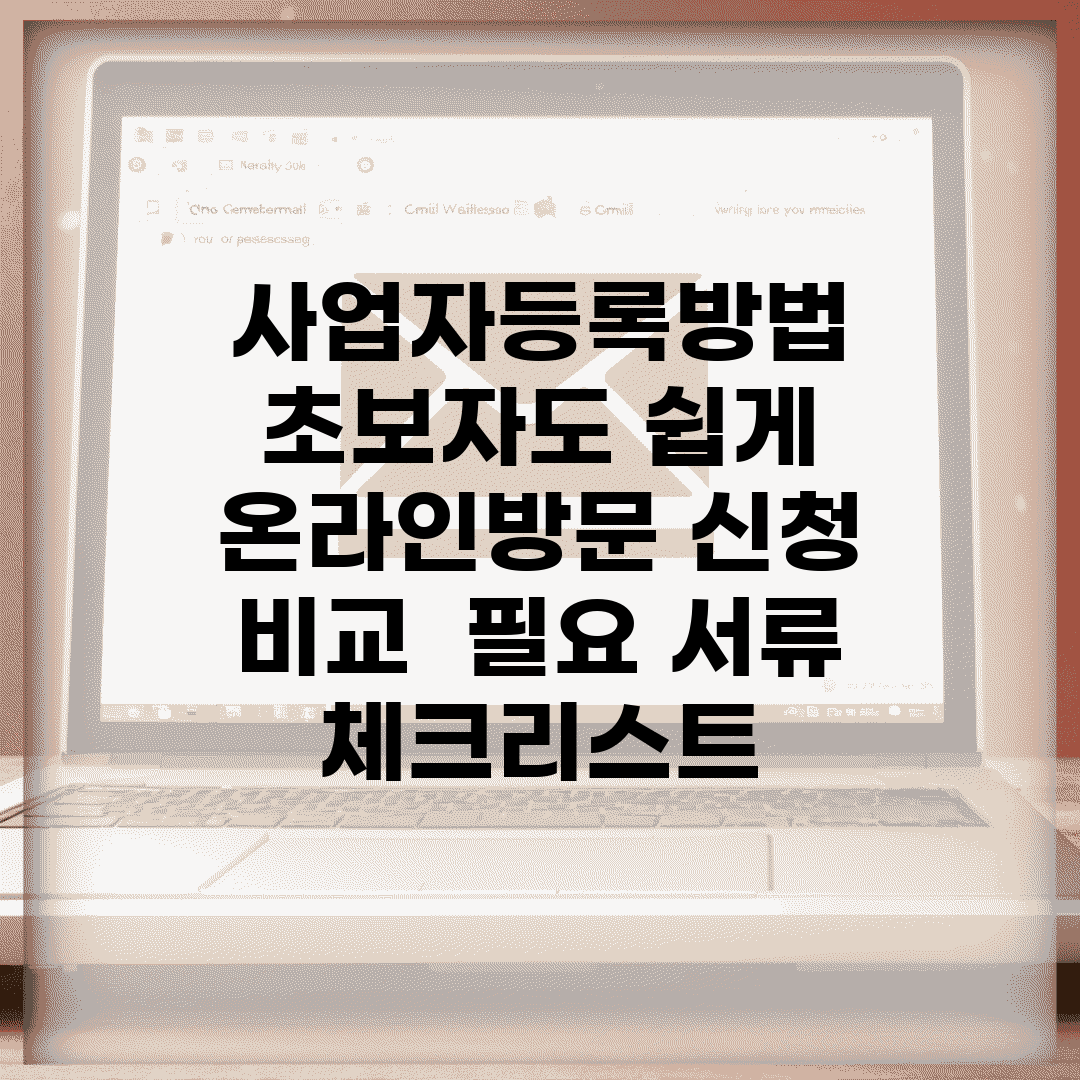 사업자등록방법 초보자도 쉽게 | 온라인·방문 신청 비교 | 필요 서류 체크리스트