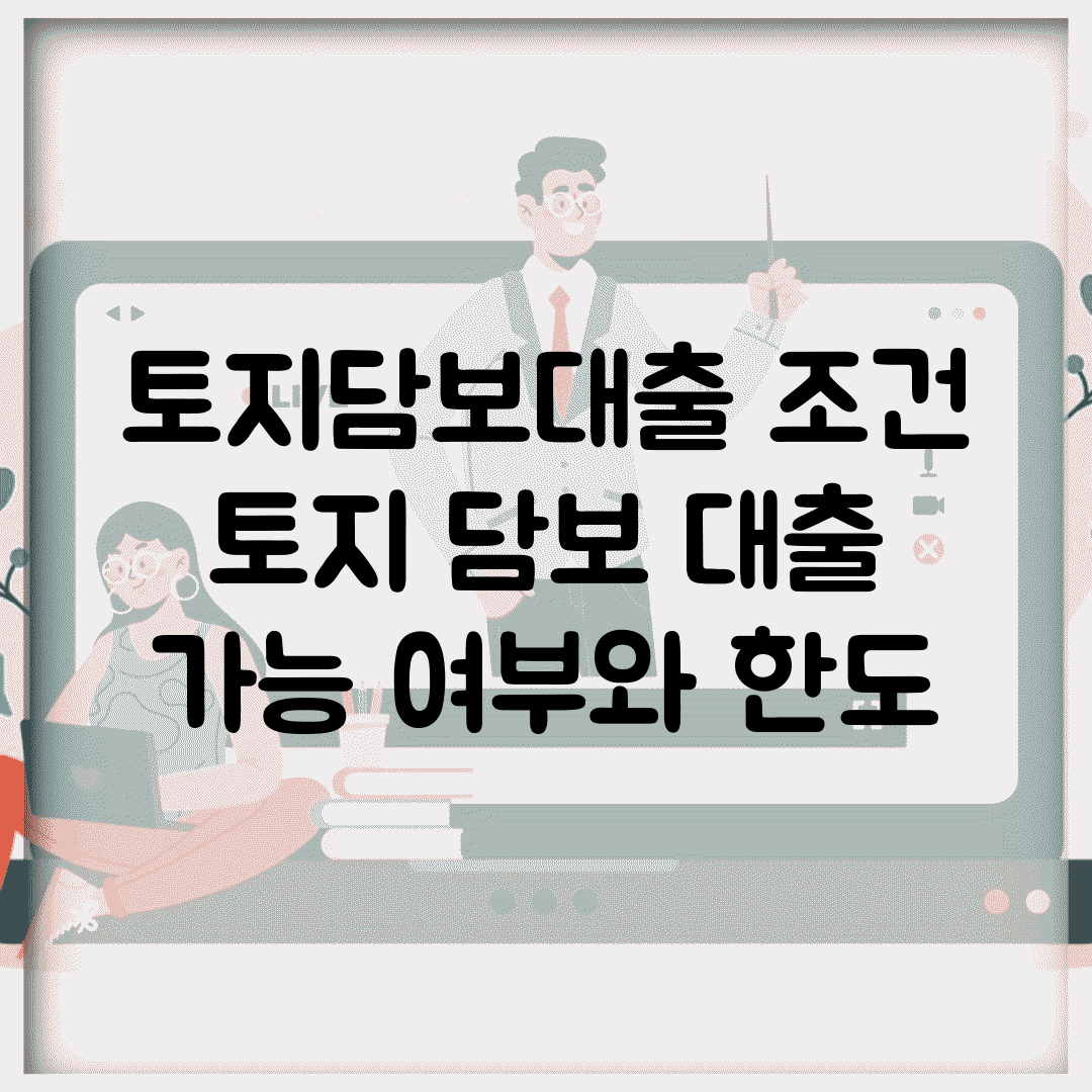 토지담보대출 조건 | 토지 담보 대출 가능 여부와 한도