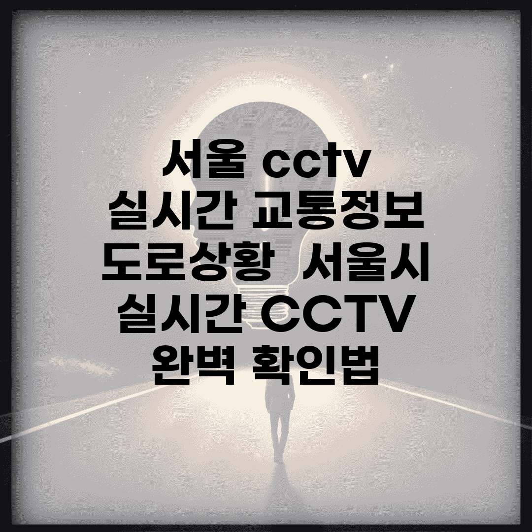 서울 cctv 실시간 교통정보 도로상황 | 서울시 실시간 CCTV 완벽 확인법