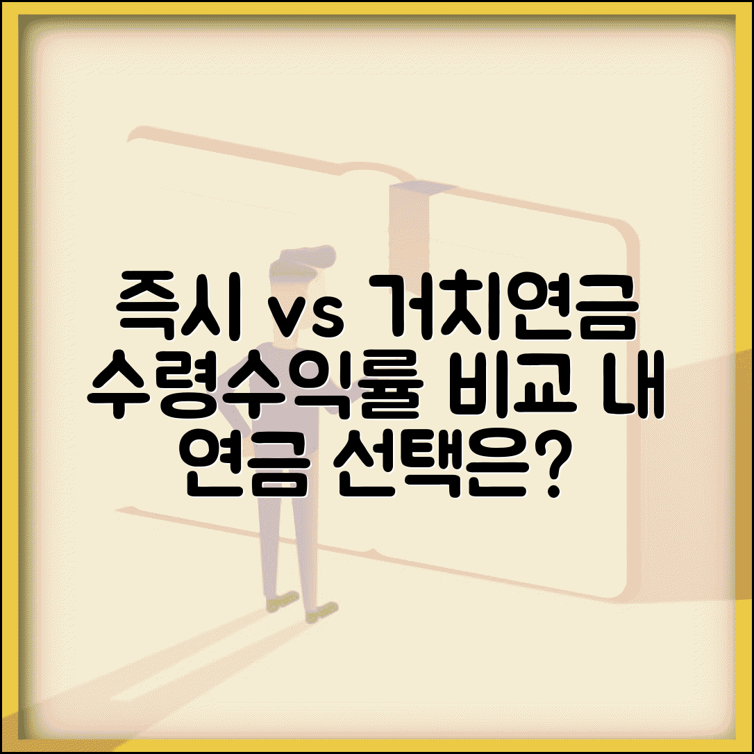 즉시연금 vs 거치연금 | 즉시연금과 거치연금의 수령 방식과 수익률 차이
