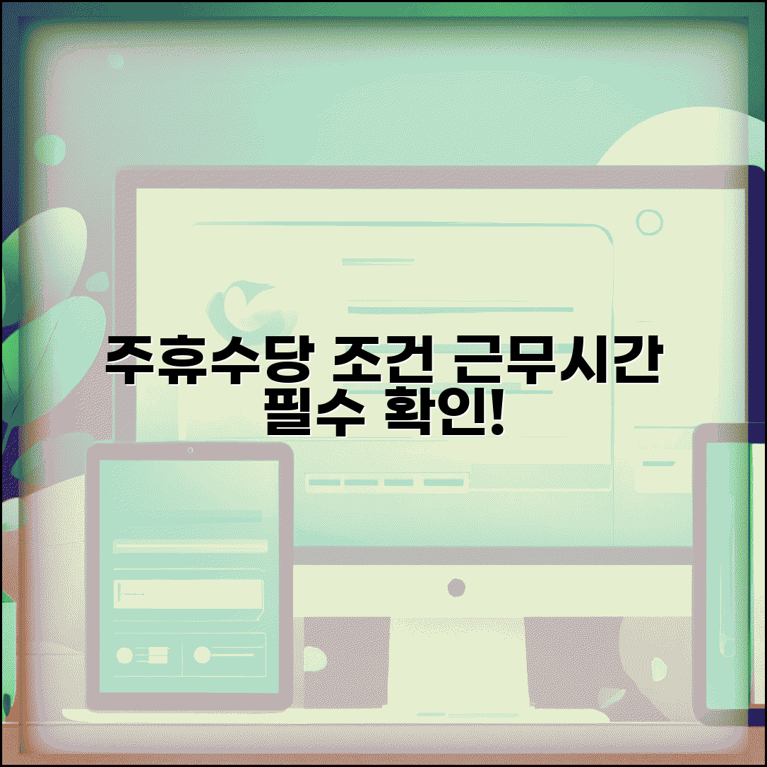 주휴수당 지급 기준 근무시간 | 주휴수당 받을 수 있는 조건