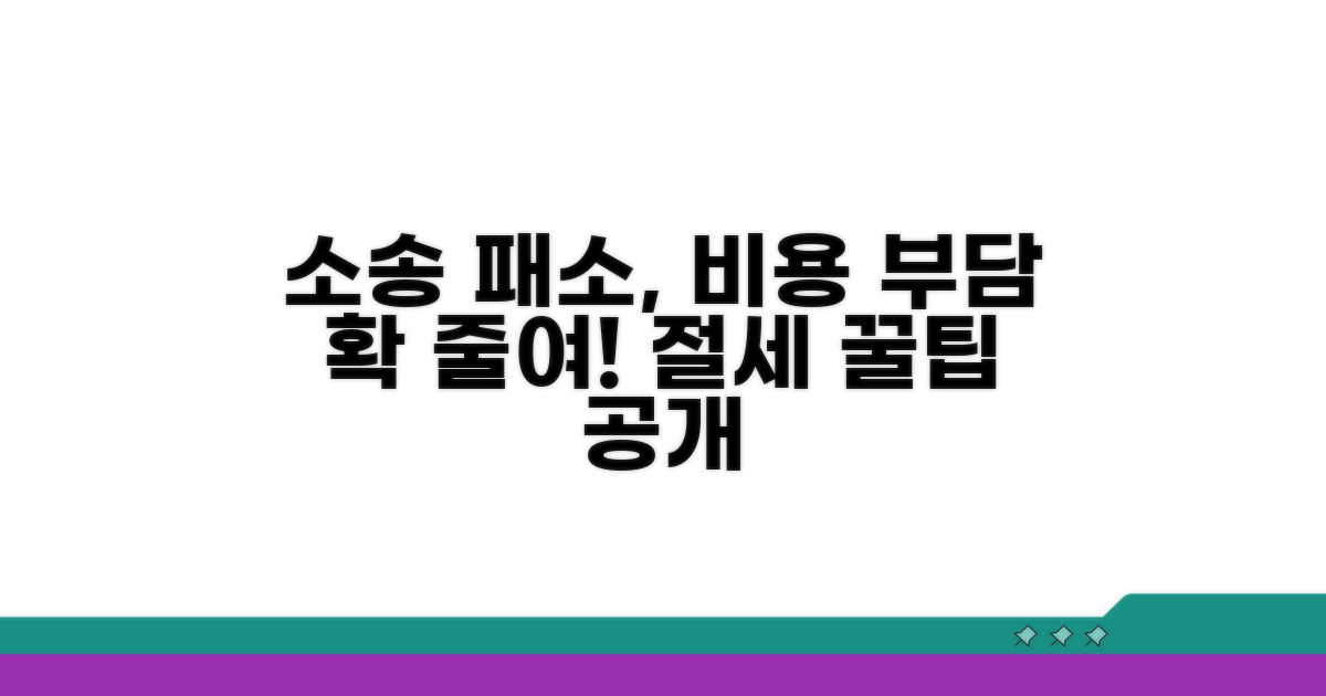 소송 패소, 비용 부담 줄이는 방법