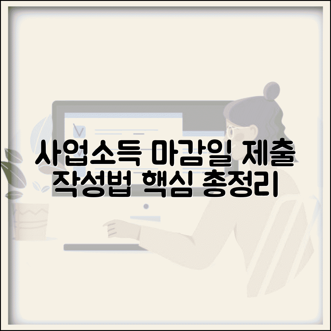 사업소득 지급명세서 제출기한 | 사업소득 지급명세서 제출 마감일과 작성법