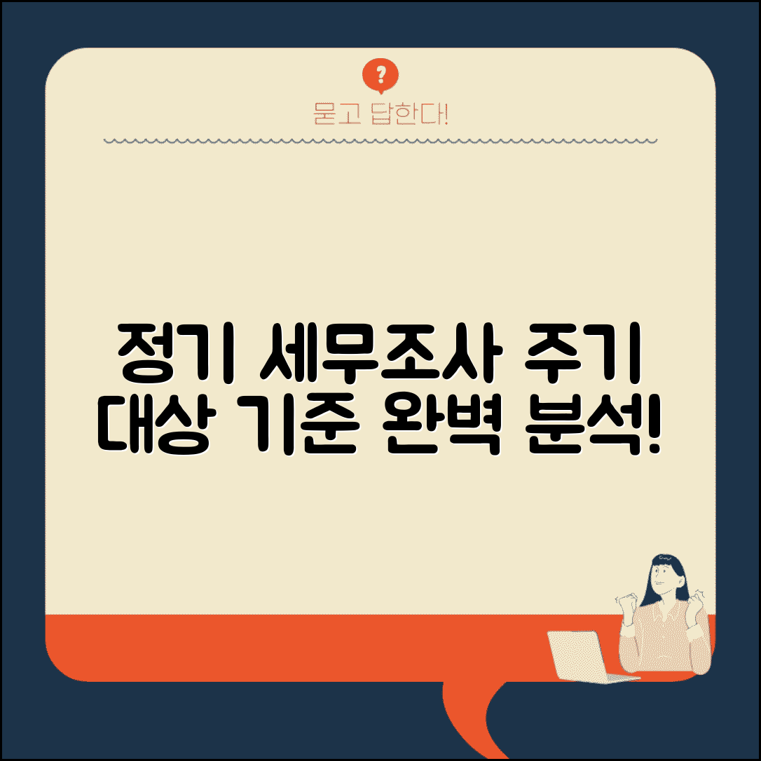 정기 세무조사 주기 대상 기준 | 정기세무조사 완벽 분석