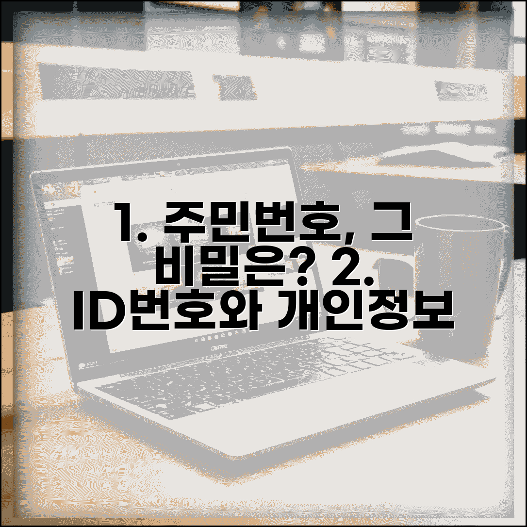 신분증 ID번호 주민번호 | 주민등록번호 구성과 개인정보보호법상 제한