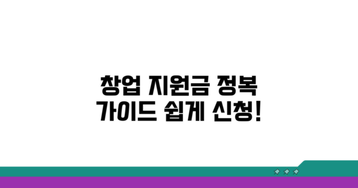 창업 지원금 신청 절차 및 서류 준비
