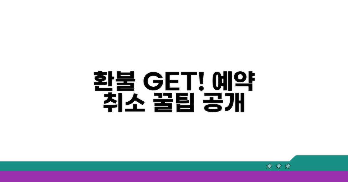 성공적인 예약 취소 방법