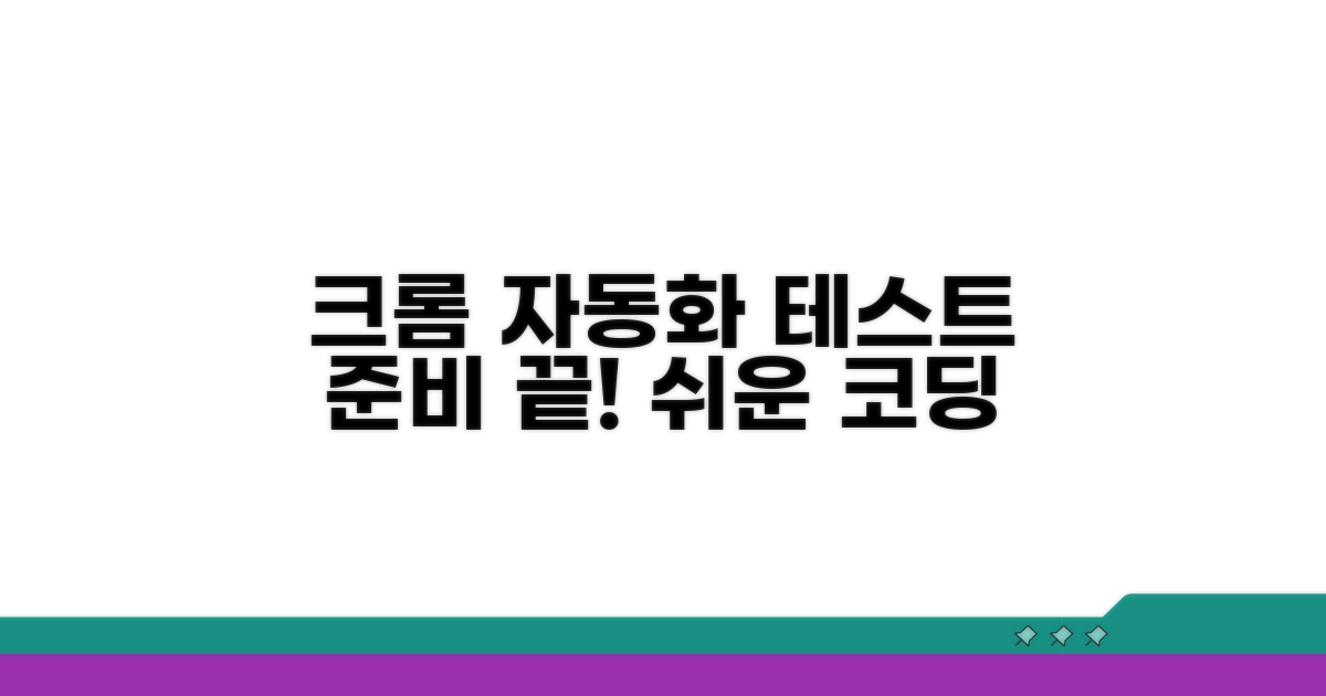 크롬브라우저 자동화, 테스트 준비