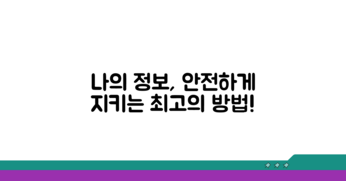 나의 소중한 정보, 어떻게 지킬까
