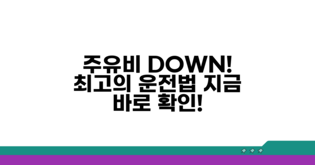 주유비 절약, 똑똑한 운전법