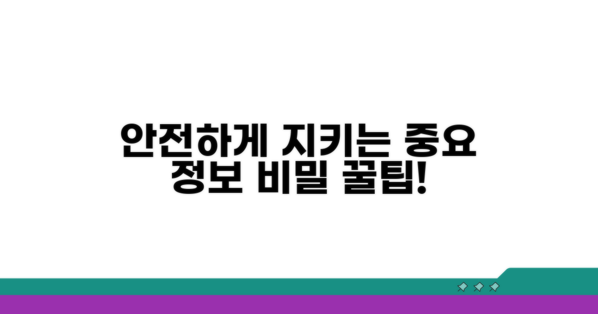 중요 정보 안전 지키는 방법