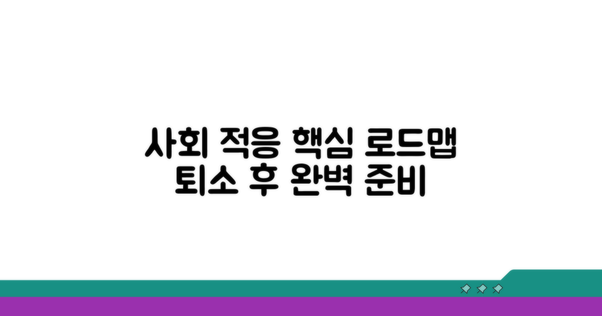 퇴소 후 사회 적응 로드맵
