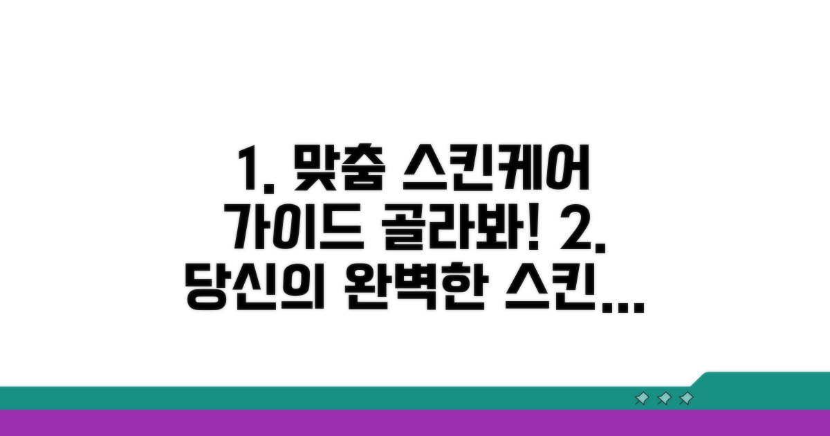 내게 맞는 피부관리 코스 선택법