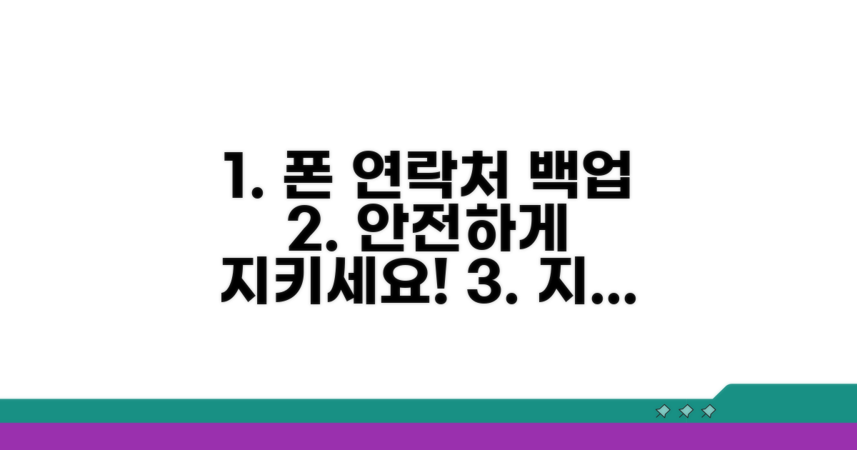 백업으로 연락처 안전하게 지키기