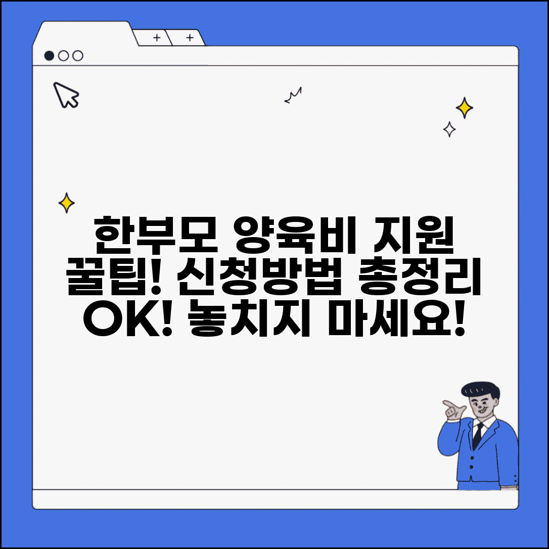 한부모가족 양육비 지원 복지 혜택 신청 방법 완벽 가이드 총정리