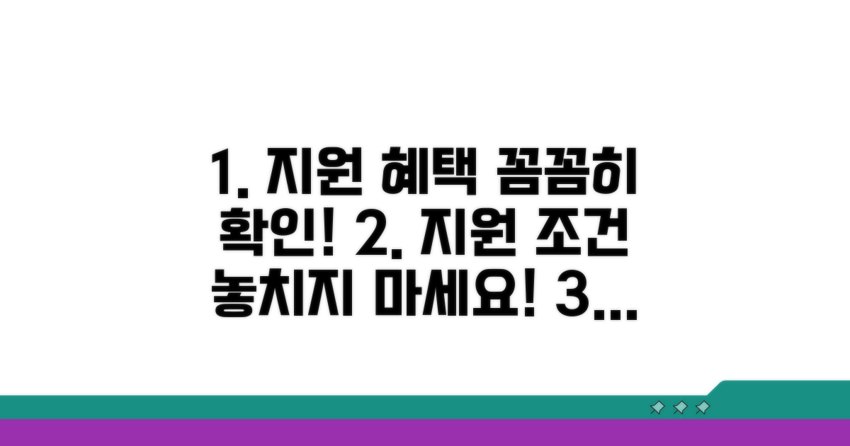 지원 조건 및 혜택 꼼꼼히 확인하기