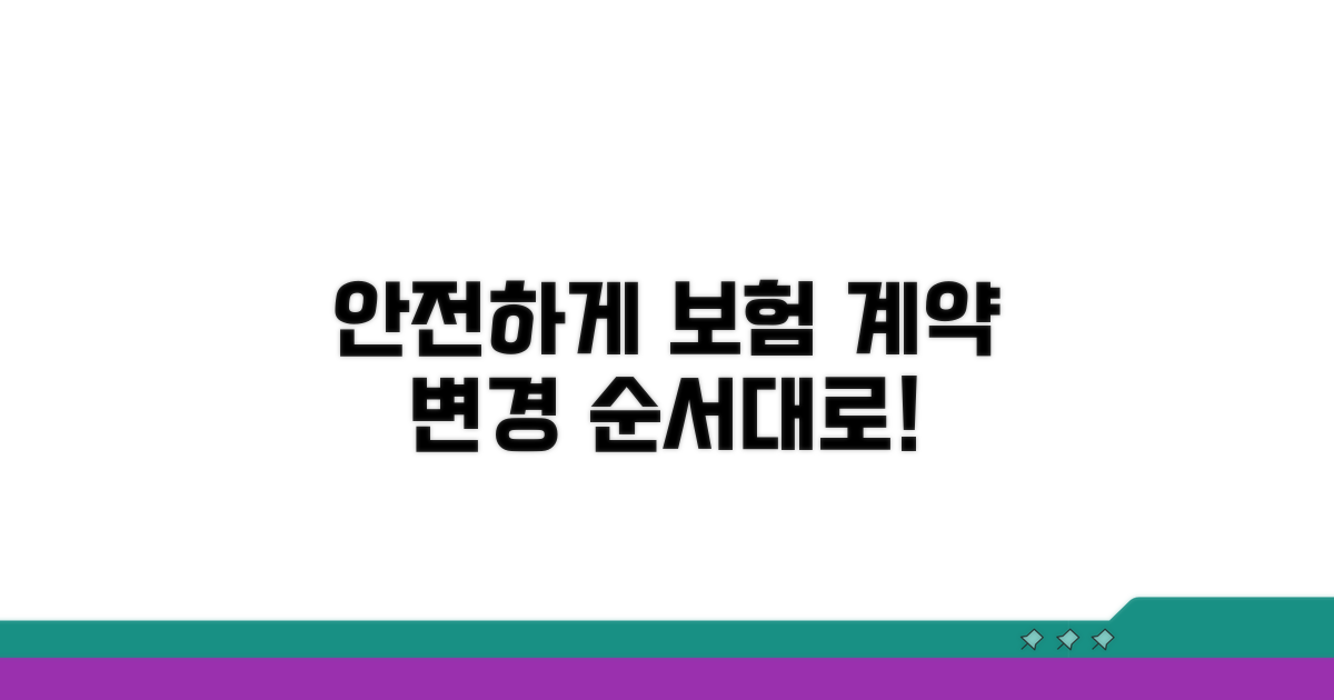 안전한 보험 계약자 변경 방법