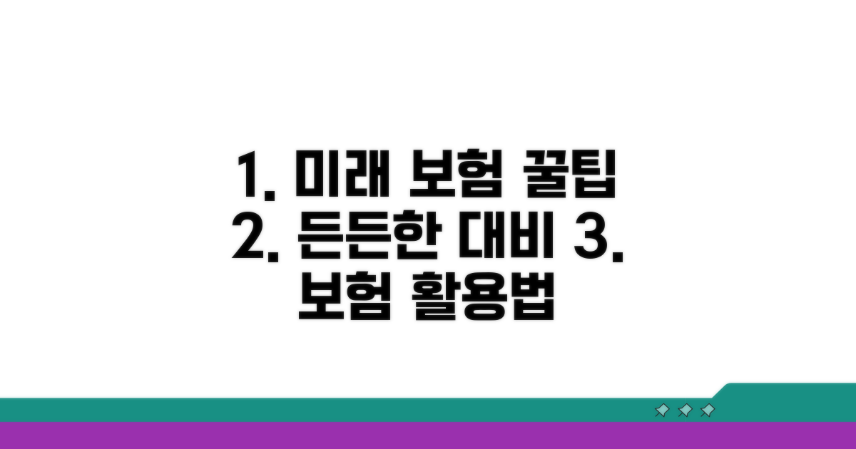 미래 대비, 든든한 보험 활용 꿀팁
