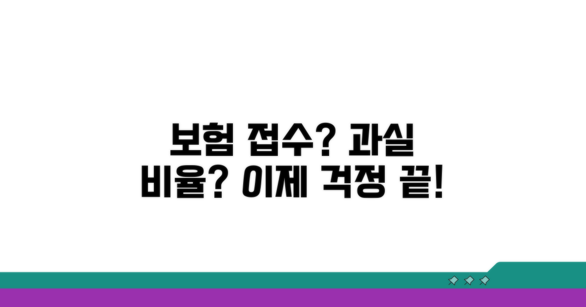 보험 접수부터 과실 비율까지