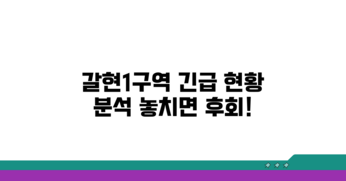갈현1구역 최신 현황 분석