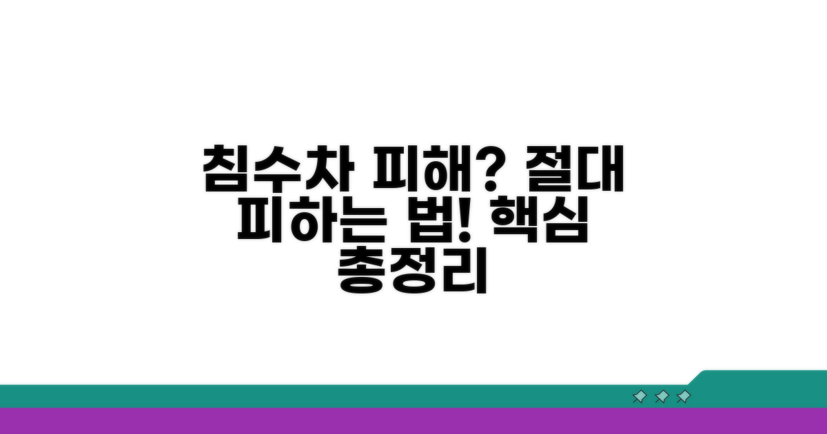 침수차 피해 막는 핵심 정보 총정리