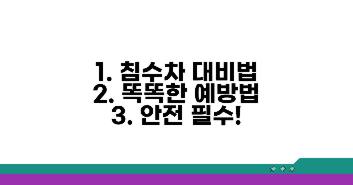 침수차 예방, 똑똑하게 대비하기