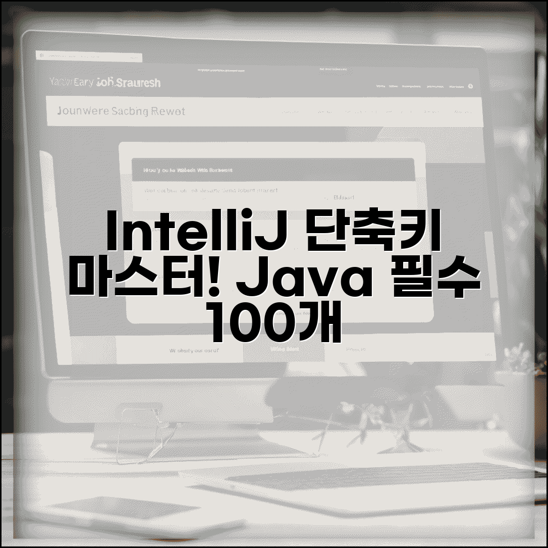 IntelliJ IDEA 단축키 마스터 | 자바 개발자 필수 단축키 100개