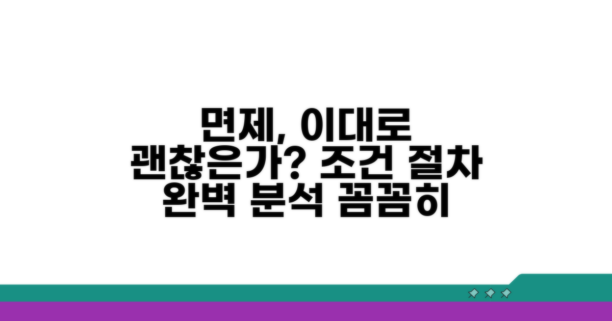 면제 조건과 절차, 꼼꼼히 따져봐요