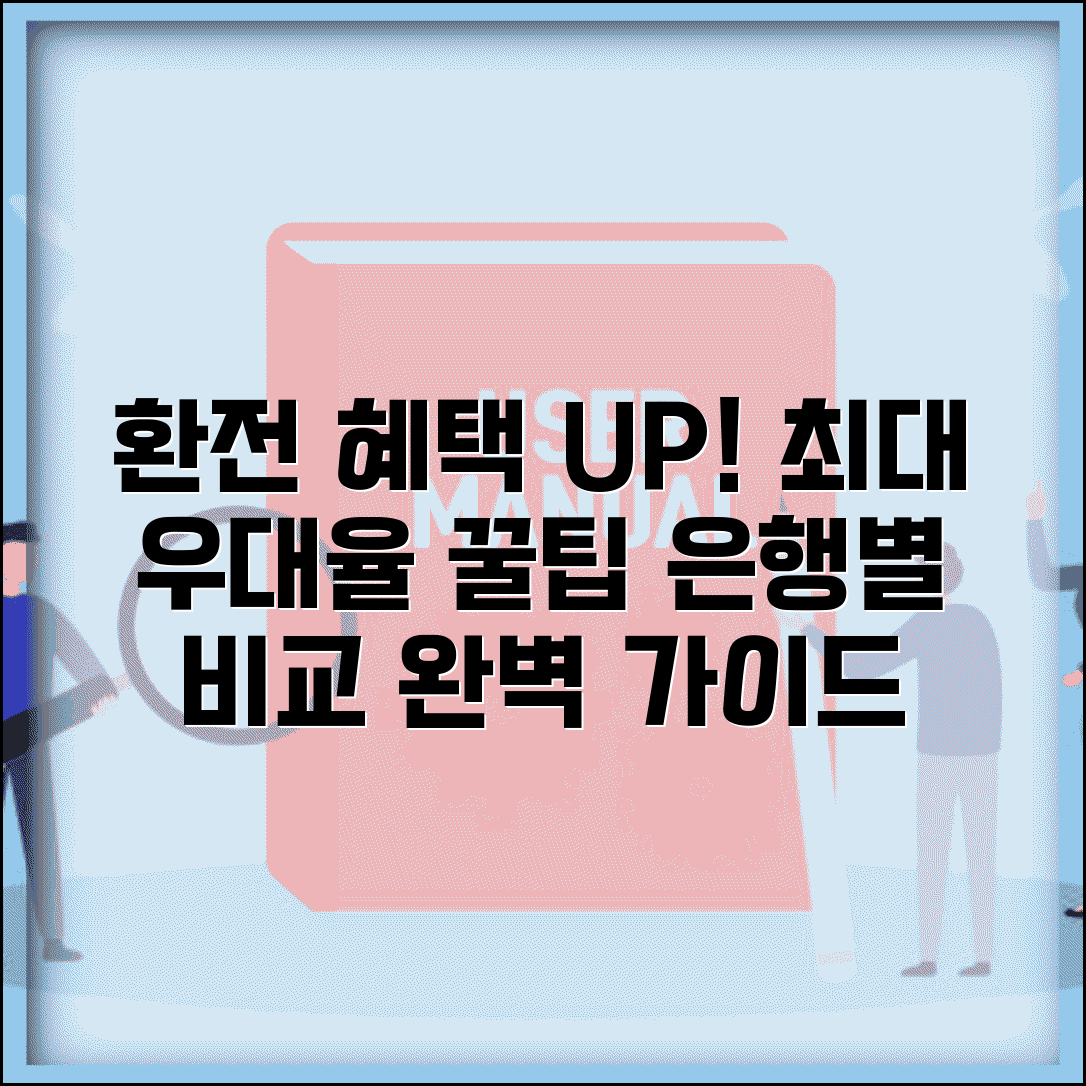 환전 우대율 최대 혜택 받기 | 은행별 환전 우대 조건 비교 완벽 가이드