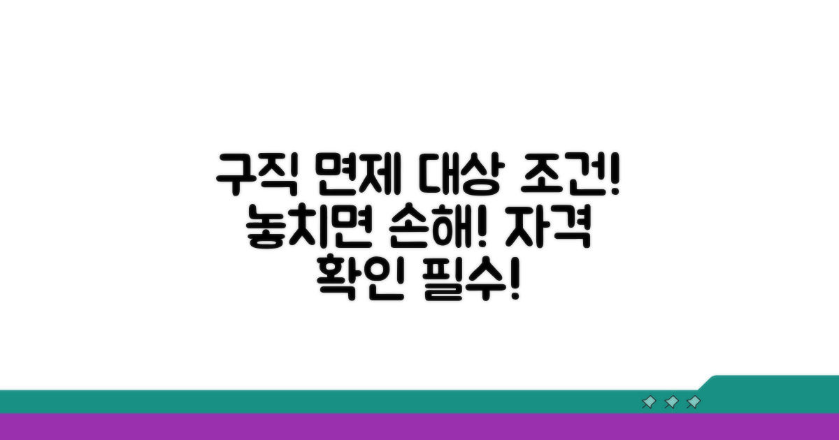 구직활동 면제 대상과 조건