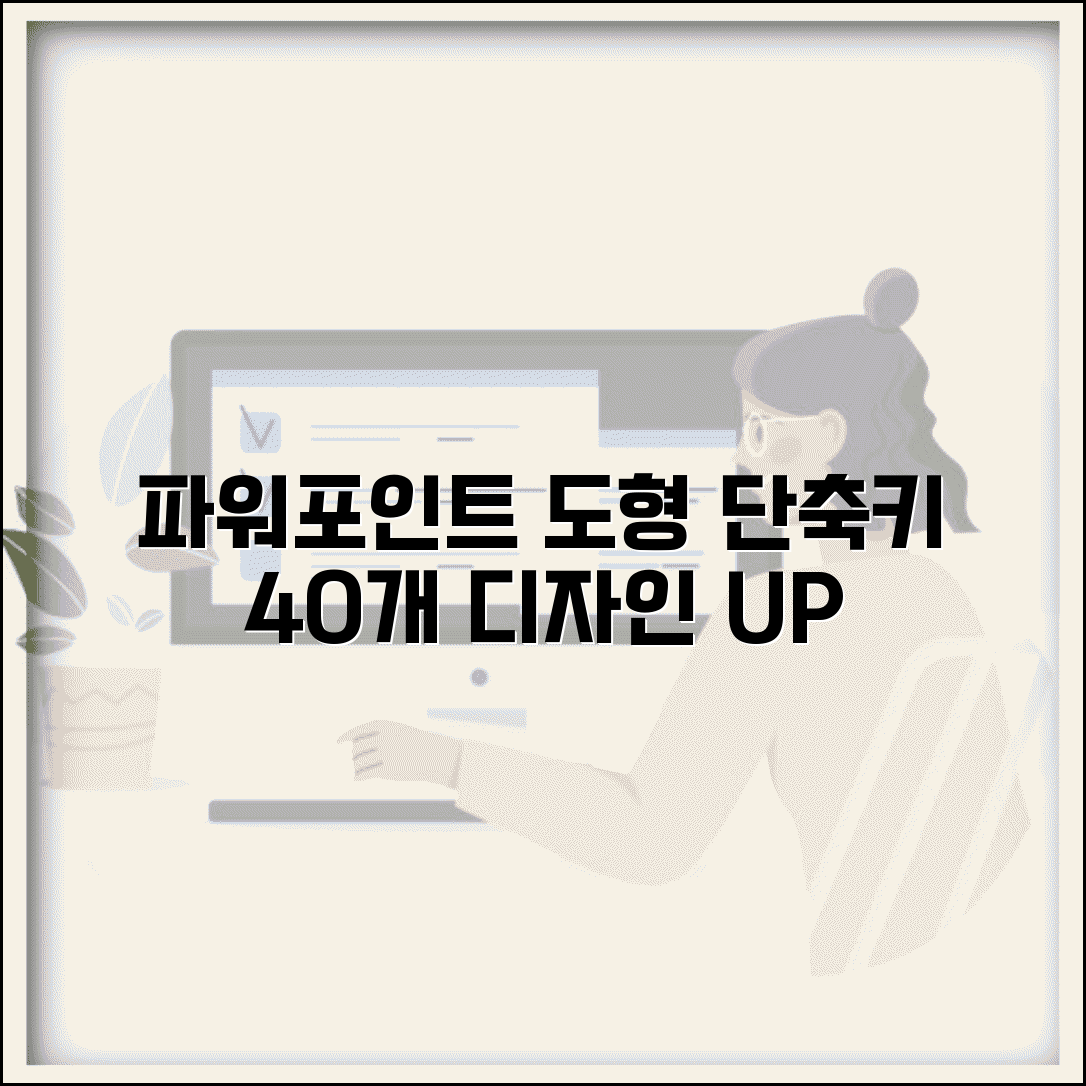 파워포인트 도형 그리기 편집 단축키 40개 | 디자인 작업 효율화