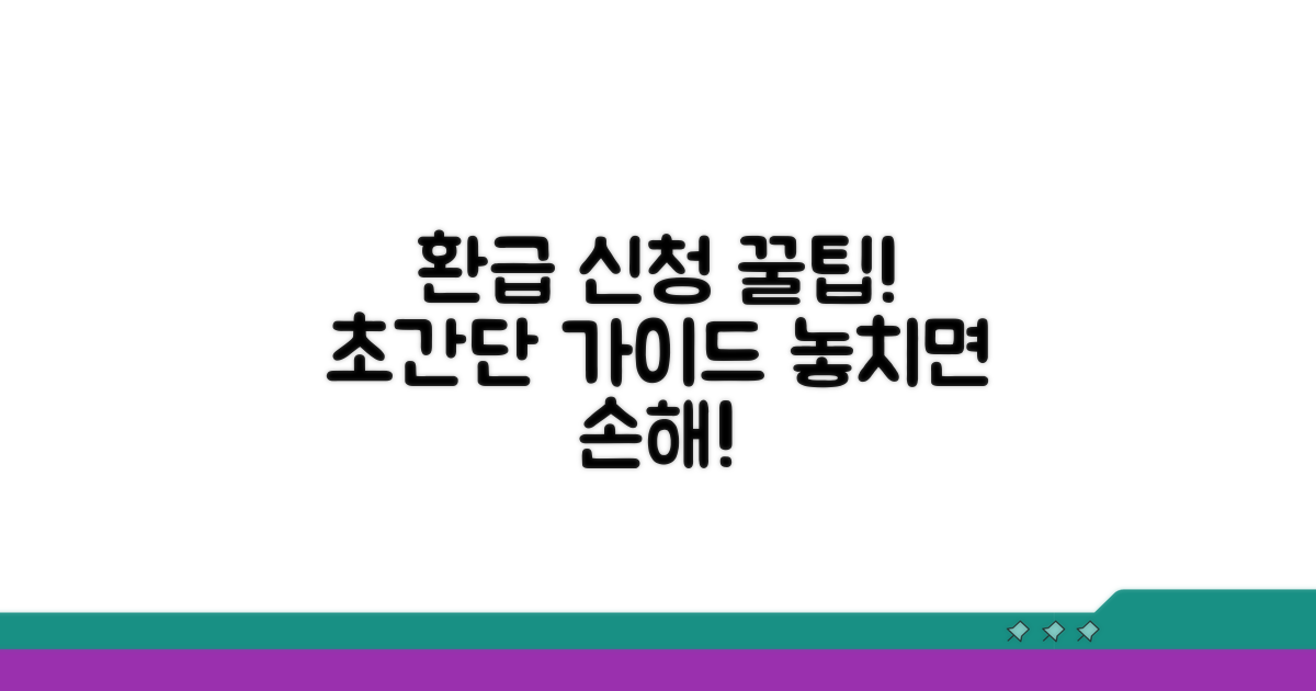 환급 신청 방법 완벽 가이드