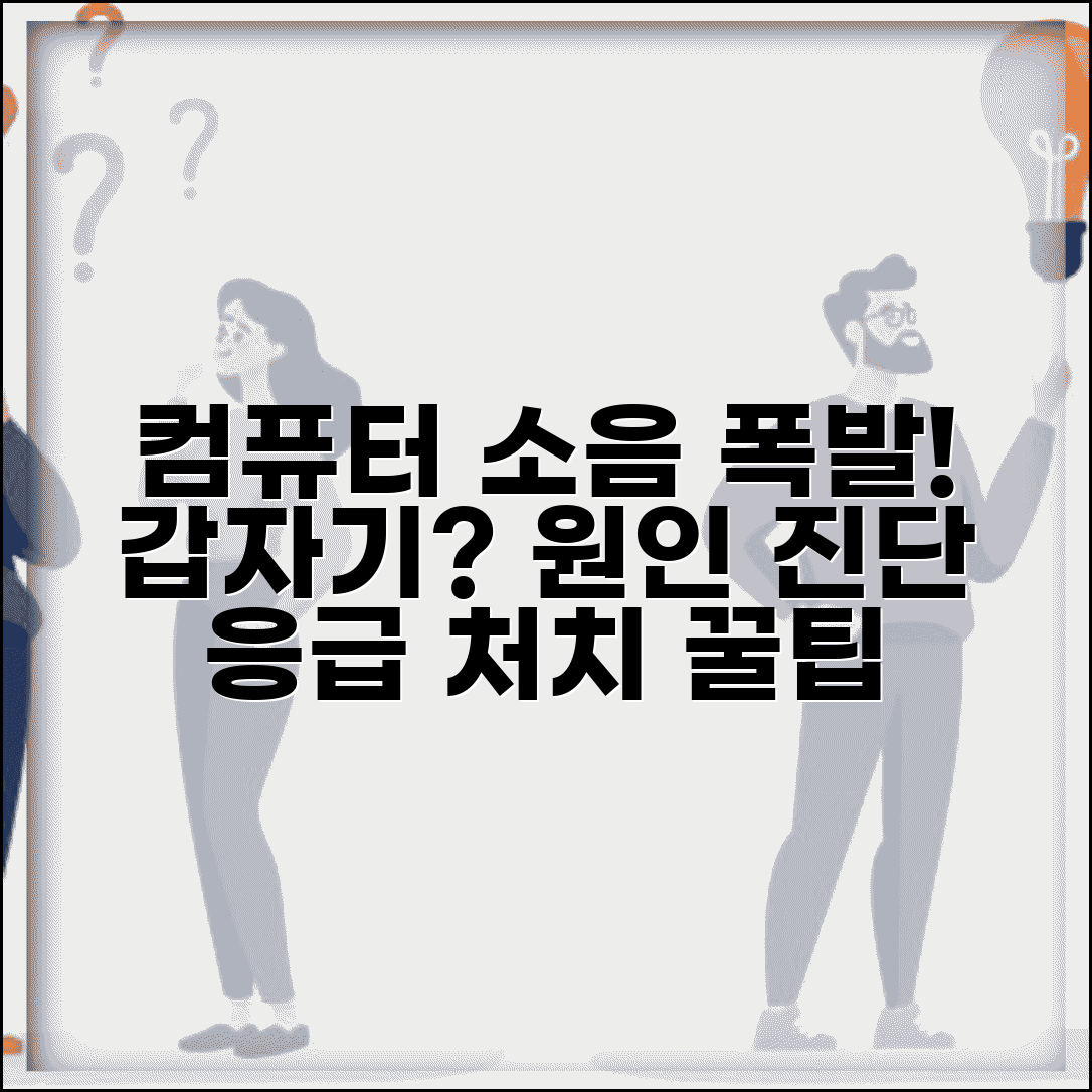 컴퓨터 소음 갑자기 심해짐 | 소음 급증 원인 진단 | 응급 처치 및 점검법