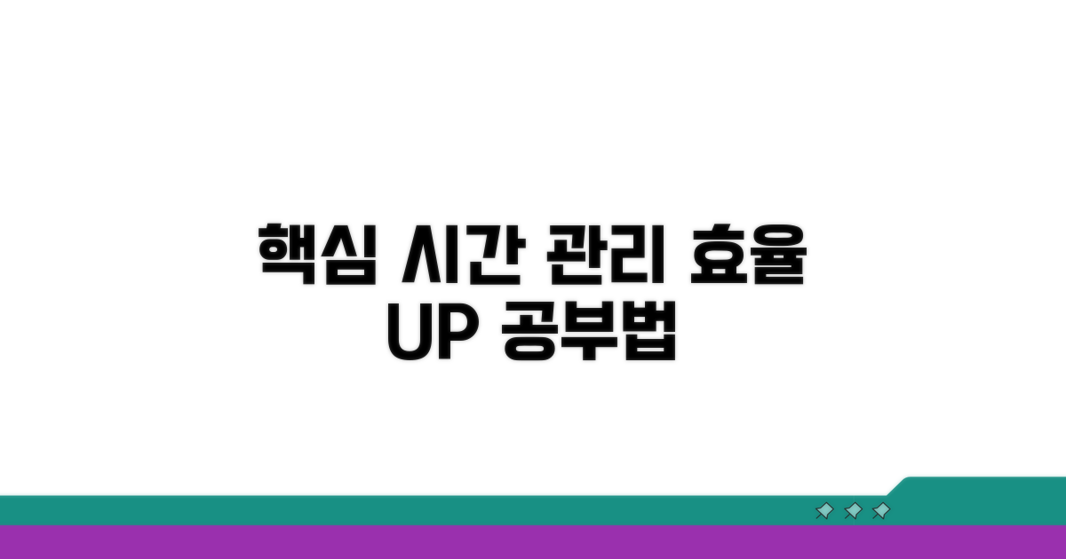효율적인 학습 시간 관리법
