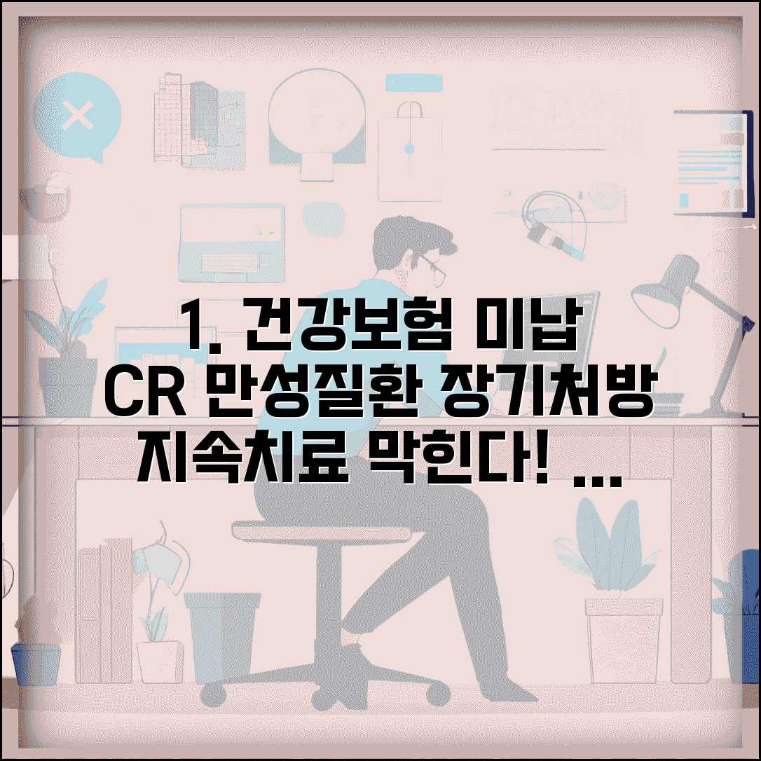 건강보험 미납 만성질환 | 지속치료 필요시 | 장기처방 제한