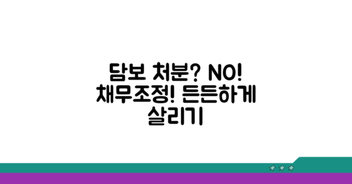 담보 처분 대신 채무조정 선택하기