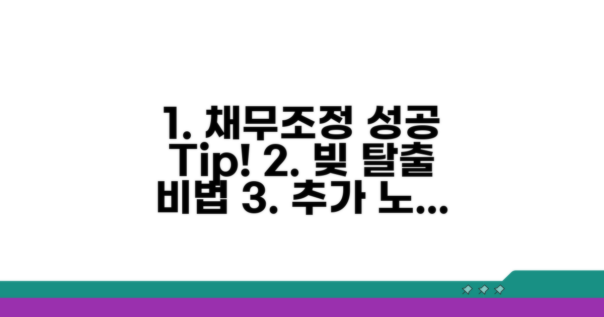 성공적인 채무조정을 위한 추가 팁