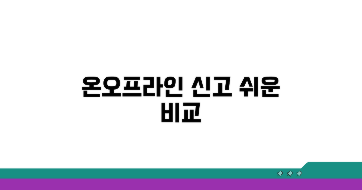 온라인/오프라인 신고 방법 비교