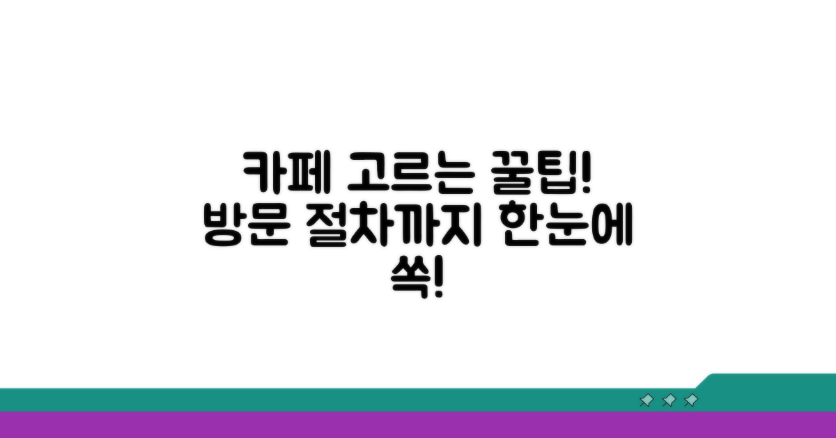 카페 선택 꿀팁과 방문 절차