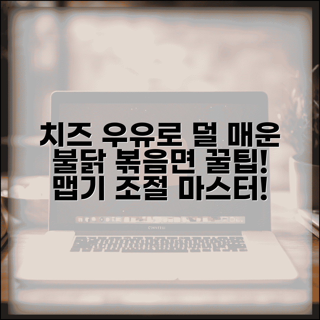 불닭 볶음면 덜 매운 방법 치즈 우유 추가 | 불닭 볶음면 맵기 조절 팁