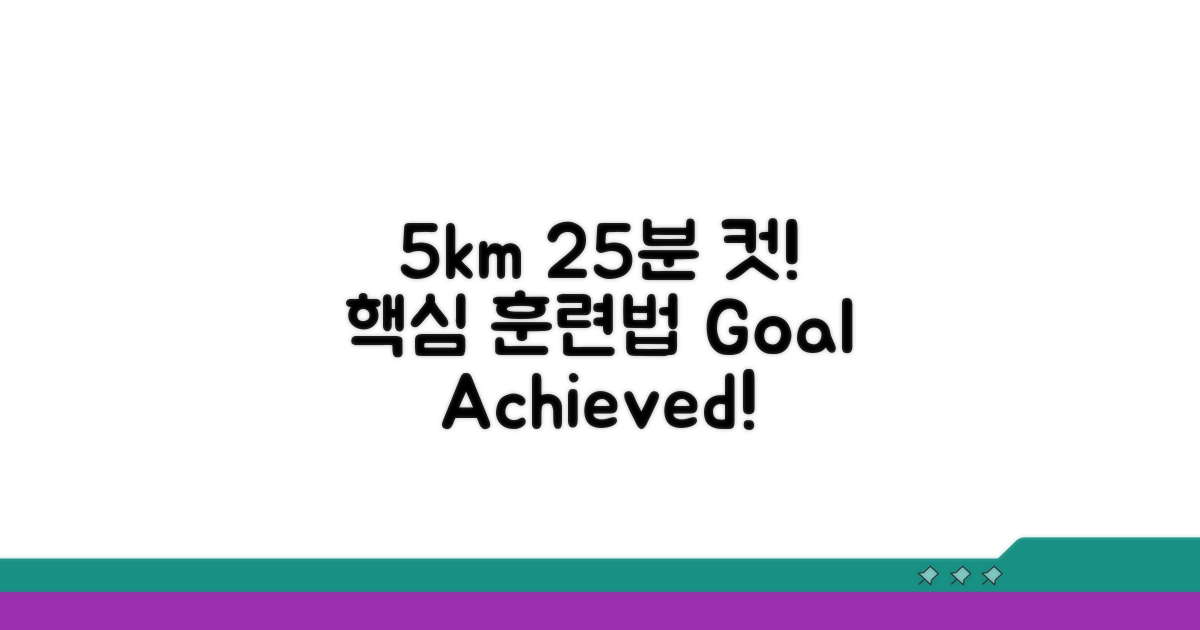5km 25분 달리기 목표 달성 기준