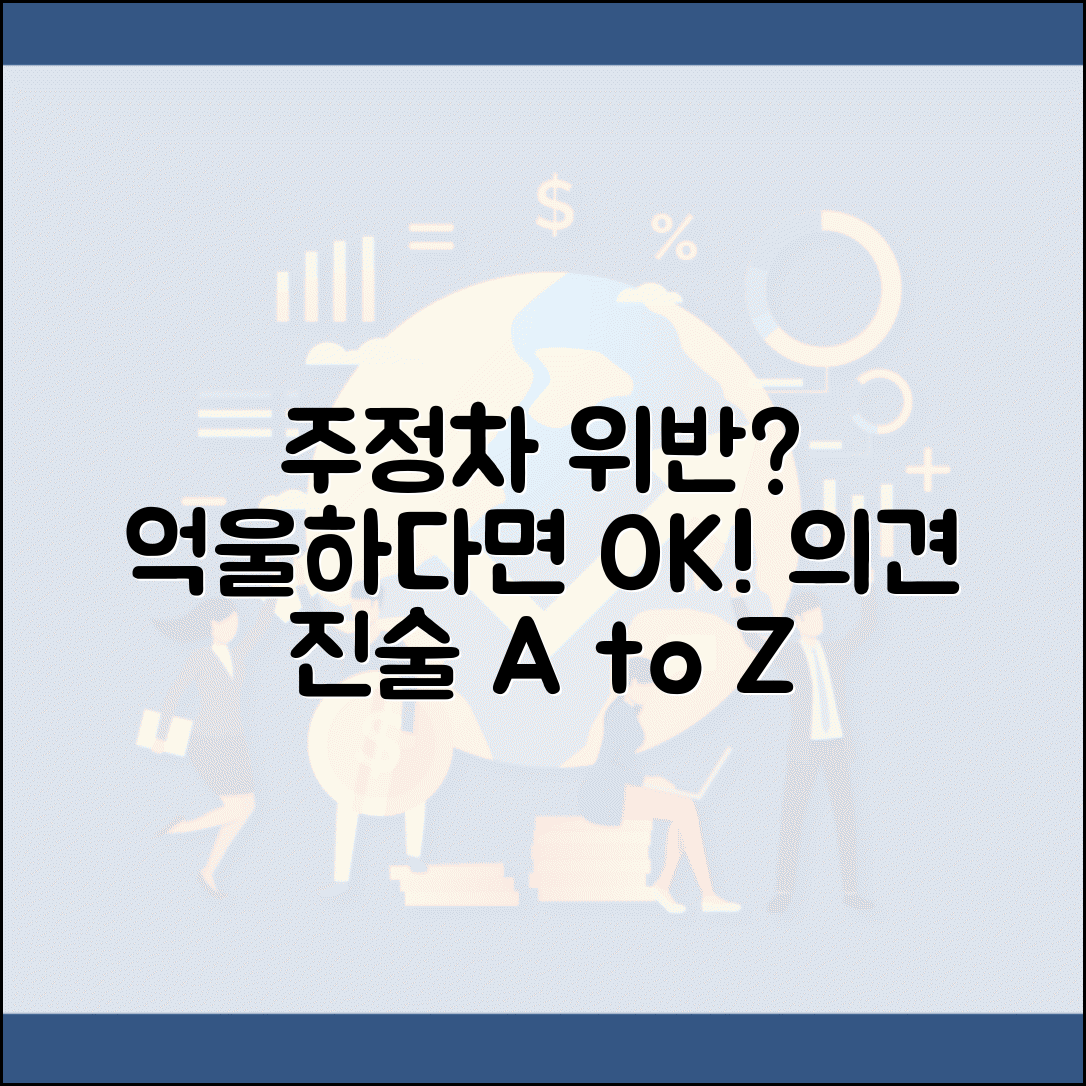 주정차 위반 의견진술서 작성 | 부당한 단속에 대한 이의 제기와 의견 진술 방법