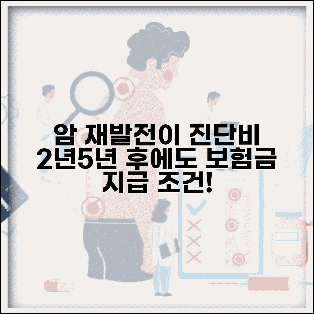 암 재발 전이 추가 진단비 지급 조건 | 암 재발 보험금 최초 진단 후 2년 5년