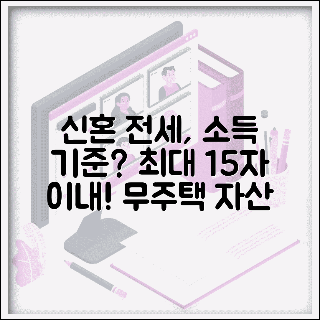 신혼부부 전세임대 소득 기준 얼마 | 신혼부부 전세 소득 요건과 자산