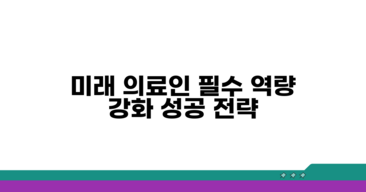 미래 의료인 필수 역량 강화 전략