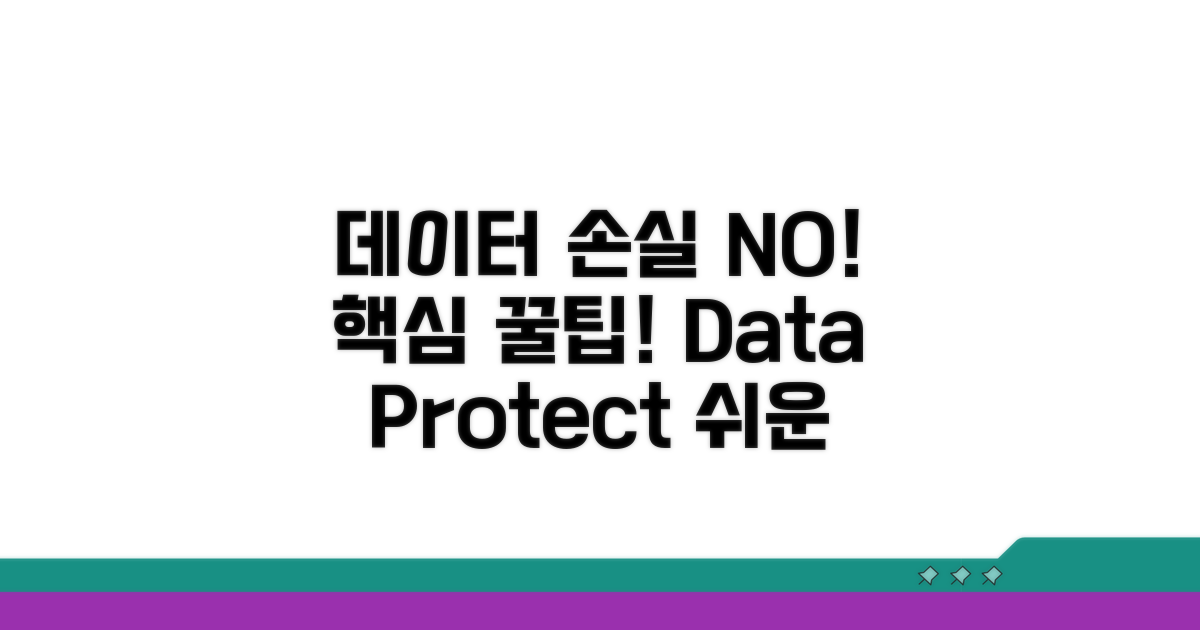 데이터 손실 예방 꿀팁