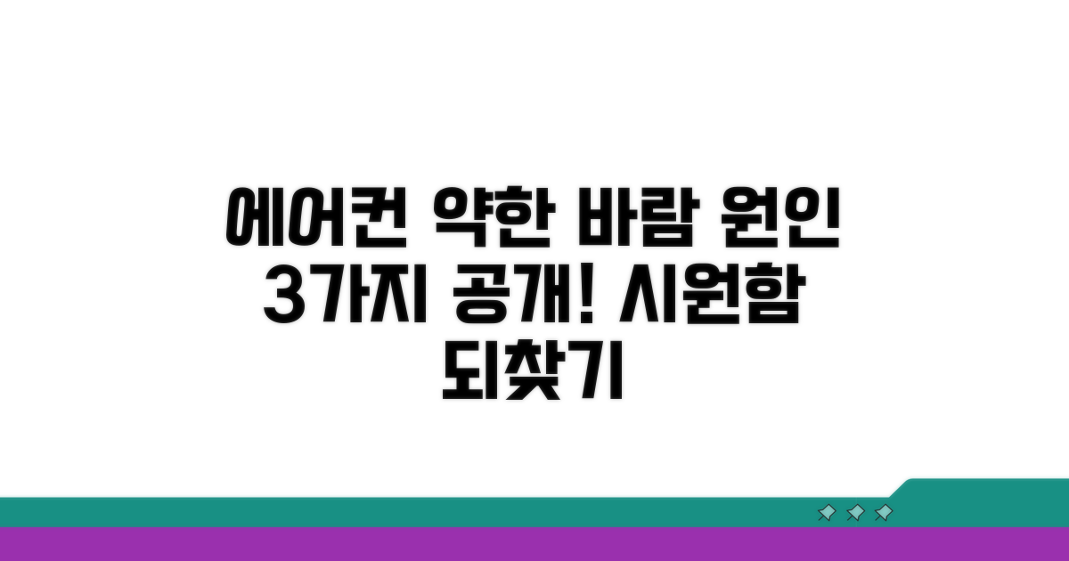 에어컨 미지근한 바람, 원인은?