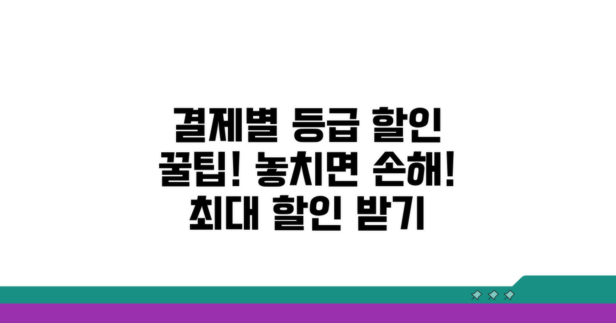 결제 수단별 등급 할인 알아보기