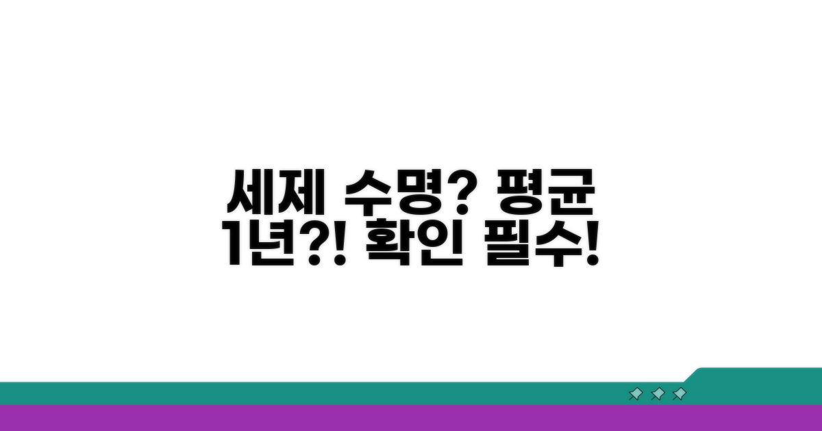 세탁 세제 얼마나 오래 쓸까?